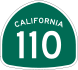 State Route 110 marker