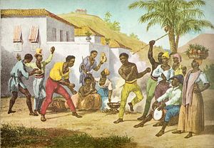 Capoeira or the Dance of War by  Johann Moritz Rugendas, 1825, published in 1835