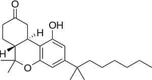 Skeletal formula of nabilone