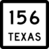 State Highway 156 marker