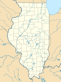 Map showing the location of Sanganois State Fish and Wildlife Area