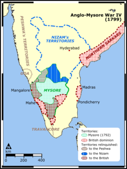 Location of Hyderabad