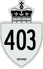 Highway 403 shield