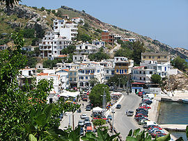 View of Agios Kirykos, Ikaria's capital