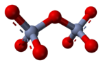 Space-filling model of the sulfate anion