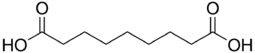 Skeletal formula of azelaic acid