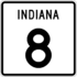 State Road 8 marker