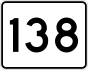 Route 138 marker