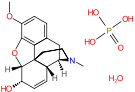 Chemical structure of Codol (Codeine Phosphate).