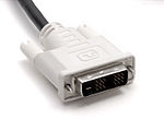 A male DVI-D (single link) connector