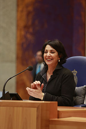 Moroccan born female elected head of the Dutch Parliament