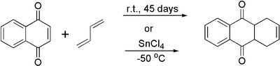 Diels-Alder reaction of 1,4-naphthoquinone with 1,3-butadiene