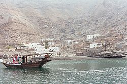 The village Bukha on the Musandam peninsula