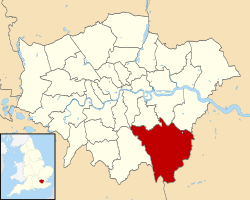 Bromley shown within Greater London