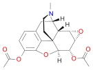 Chemical structure of Heroin-7,8-oxide.