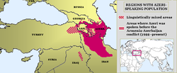 Regions with Azerbaijani population.