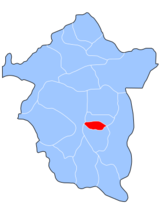 Enugu South (red) in Enugu State (blue)