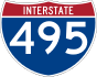 Interstate 495 marker