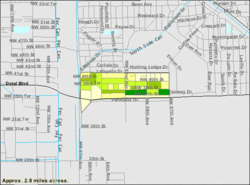 U.S. Census Bureau map showing village boundaries