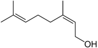 Skeletal formula of nerol