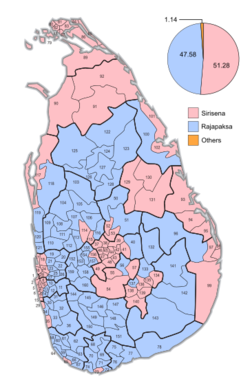 Wahlbezirkskarte Praesidentschaft Sri Lanka 2015.svg