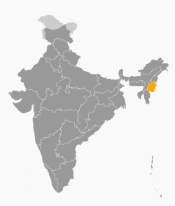 Location of Manipur