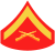 single chevron with crossed rifles