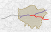 Map of the 3rd phase of Crossrail 2018