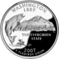 Washington quarter dollar coin