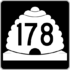 State Route 178 marker