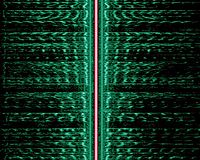 Sonogram of an AM signal, showing the carrier and both sidebands vertically