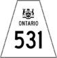 Highway 531 shield