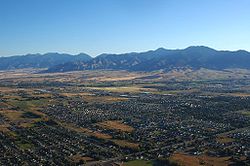 Aerial view of Bozeman