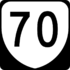 State Route 70 marker