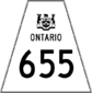 Highway 655 shield