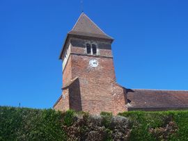 The church in Sainte-Croix-en-Bresse