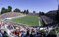 Spartan Stadium during a football game