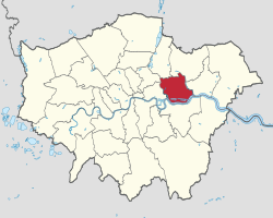 Newham shown within Greater London