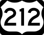 U.S. Route 212 marker