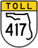 State Road 417 marker