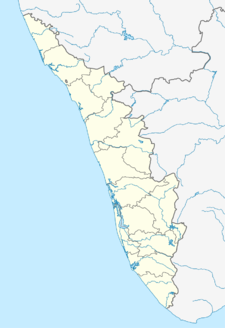 Map showing the location of Peppara Wildlife Sanctuary