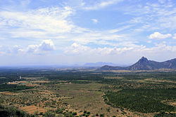 View of Bodinayakkanur from bodi mettu hills