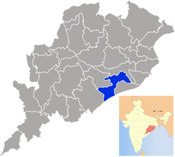 Location in Odisha, India