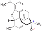 Chemical structure of Codeine-N-oxide.