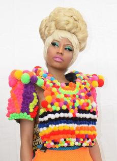 Nicki Minaj in blonde hair