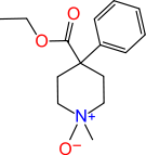 Chemical structure of Meperidine-N-oxide.