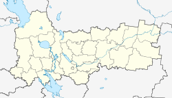 Ustye is located in Vologda Oblast