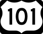 U.S. Route 101 marker