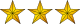 3 Gold Stars.svg