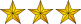 3 Gold Stars.svg